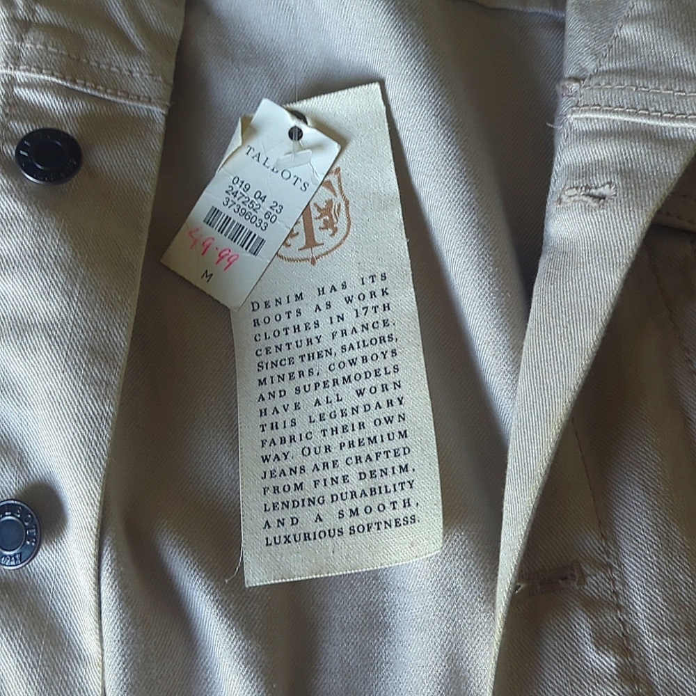 NWT Talbots Denim Jacket - Picture 4 of 7